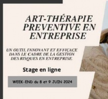 Stage visio : Art-thérapie préventive en entreprise - samedi 8 et dimanche 9 juin 2024 